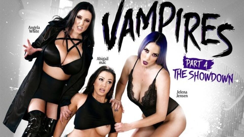 Graciosa Angela White e Abigail Mac estrelando em tetas grandes pornô