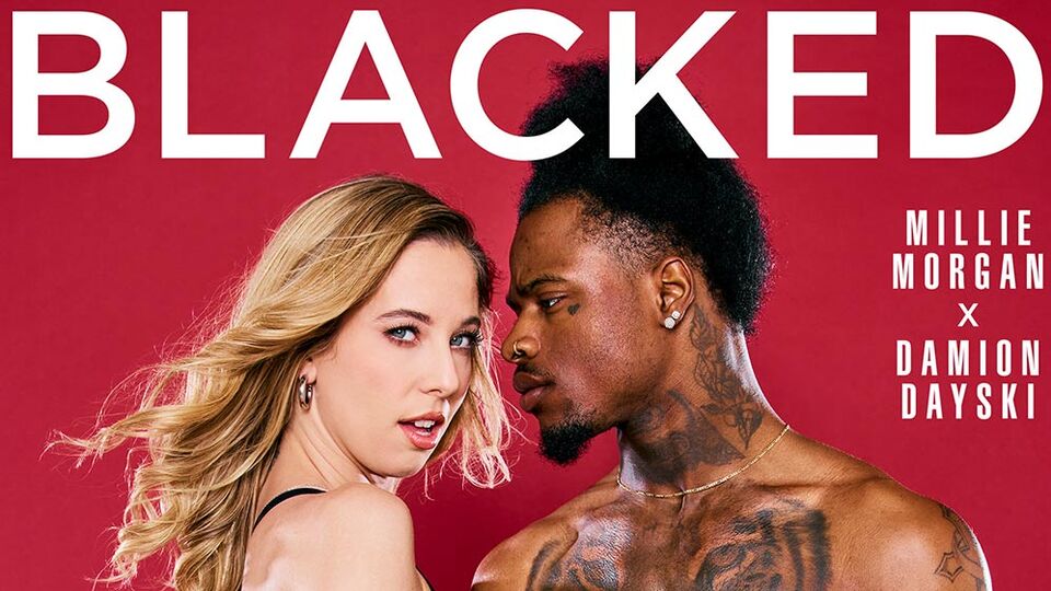 Porno de maigre avec l'espiègle Millie Morgan de Blacked.Com