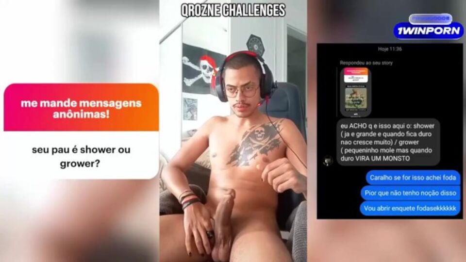 Punhetas pornô da extraordinária QroZne