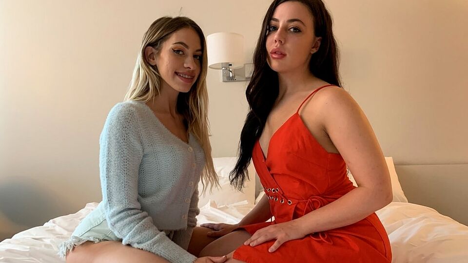 Khloe Kapri and Whitney Wright's blowjob action by DTF Sluts