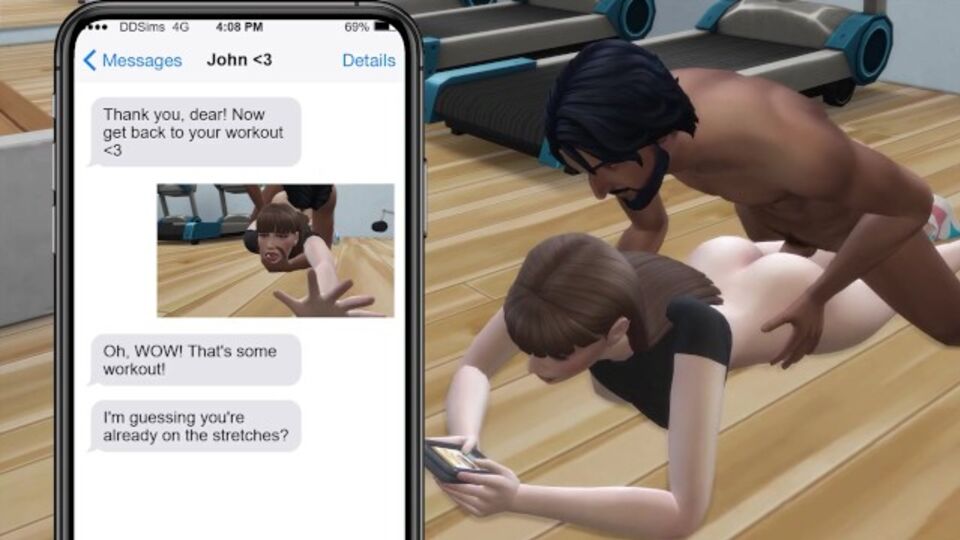 Desirable DDSims's interracial clip