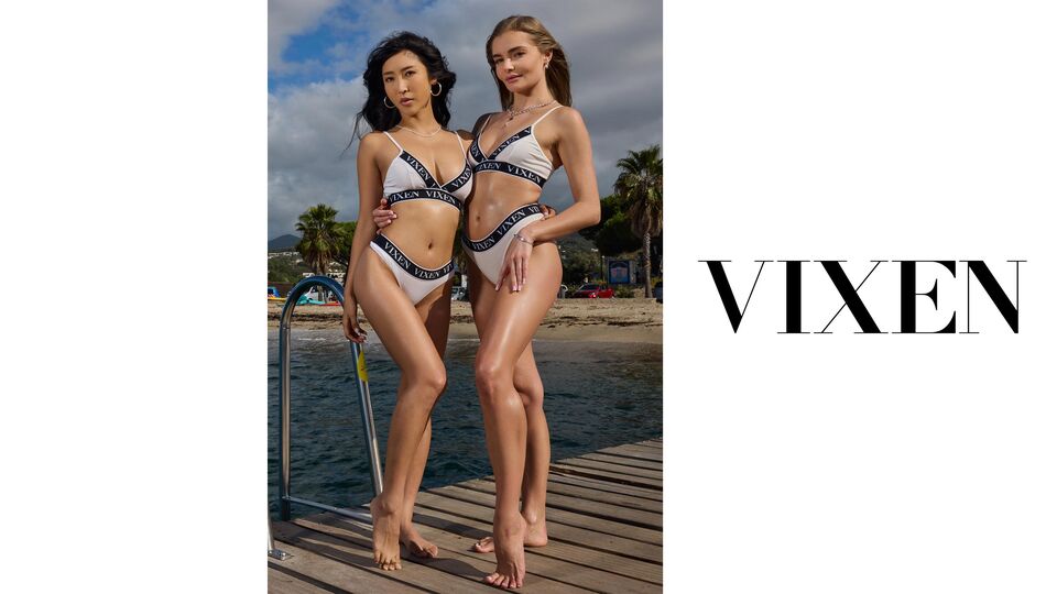 Vixen präsentiert Fibi Euro und Emiri Momota's Cowgirl Clip