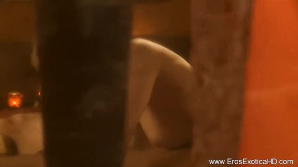 Captivating Mia Julia at bath trailer