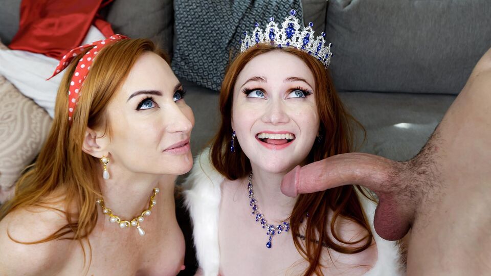 FreeUse Milf présente scène cow-girl de Sophia Locke et Scarlet Skies
