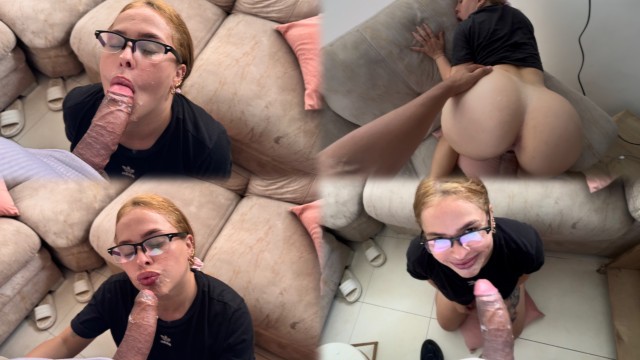 Inebriante KIRA BLONDE in filmato pompino