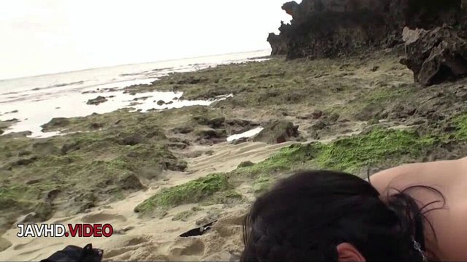 Good-looking Megumi and Haruka's deep action