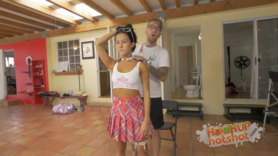 Steamy Megan Rain and Bryan Gozzling at casting action