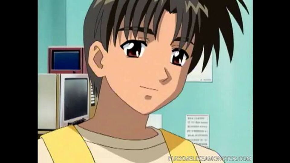 Gentle female at anime video