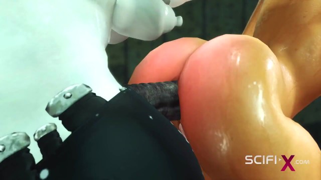 La consumada mujer de compañía - escena de sexo de pie - Scifi-X