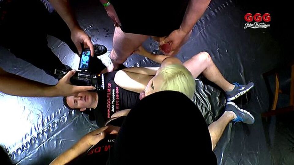 Ashlee Cox's cum swallow bukkake clip by Erotic Planet